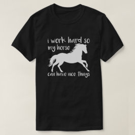 Camiseta Caballo Inspirador Trabajo duro a caballo