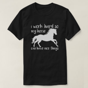 Camiseta Caballo Inspirador Trabajo duro a caballo
