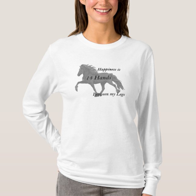 Camiseta Caballo islandés de Elska en Felicidad en Tolt (Anverso)