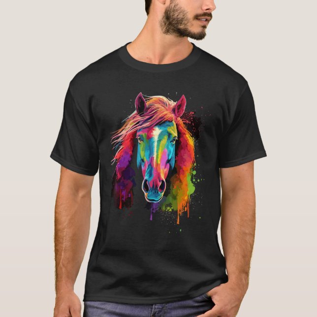 Camiseta Caballo islandés montando doma saltos Caballo (Anverso)