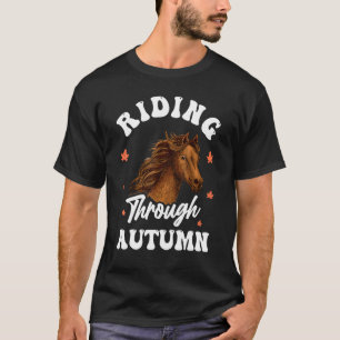 Camiseta Caballo Jinete Agricultor Montando a Caballo a Tr