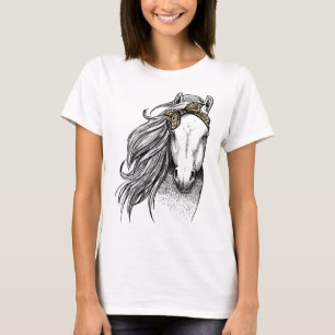 Camiseta Caballo Leopard Face Horseback Riding Lover Gi