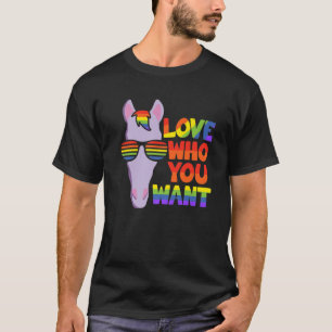Camiseta Caballo LGBT con lentes - Orgullo LGBTQ - Amor Qui