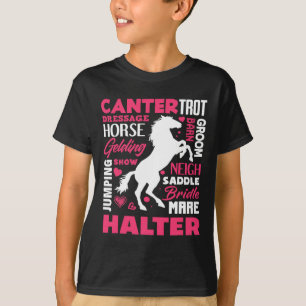 Camiseta Caballo lindo Chica Funny Caballo montando caball