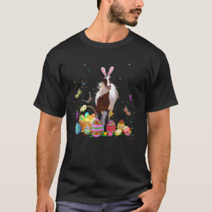 Camiseta Caballo lindo conejo huevo cazar huevos coloridos 