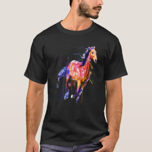 Camiseta Caballo lindo para amantes de los caballos Arte co
