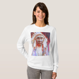 Camiseta Caballo loco nativo americano