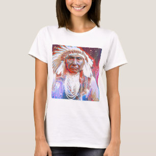 Camiseta Caballo loco nativo americano