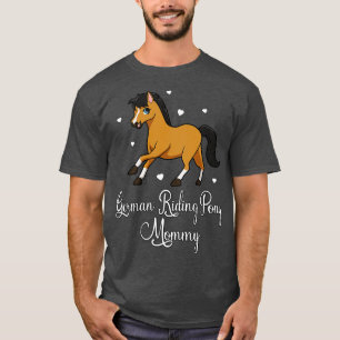 Camiseta Caballo Lover Alemán Montando Pony Mami