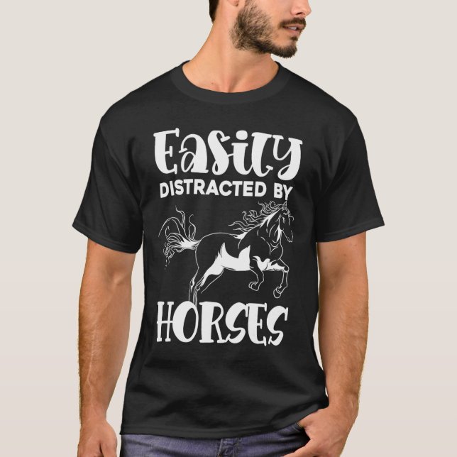Camiseta Caballo Lover Caballo Ecuestre montando animal Gra (Anverso)
