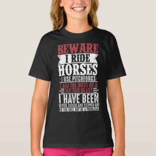 Camiseta Caballo Lover Ecuestre Caballo Cuidado con los Cab