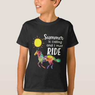 Camiseta Caballo Lover Hípica Ecuestre Caballo en Verano Va