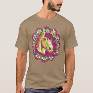 Camiseta Caballo Mandala Caballos Lover Regalo Chica retro