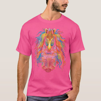 Camiseta Caballo Mandala Niño colorido animal