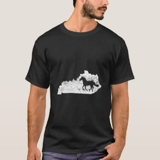 Camiseta Caballo Mapa Kentucky Kentucky Thoroughbred