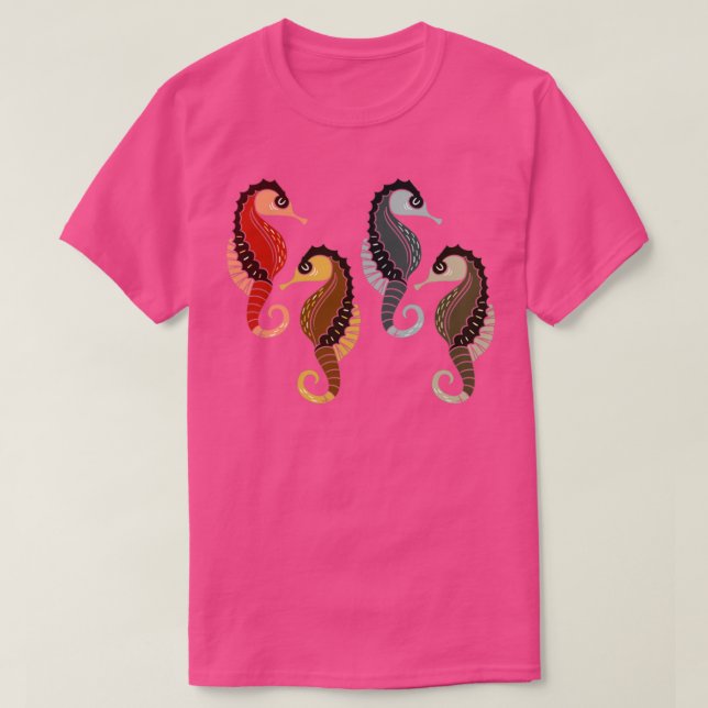 Camiseta Caballo marino Ocean Aquarium Animal Zoo Keeper (Diseño del anverso)