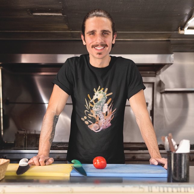 Camiseta Caballo Marítimo Con Bouquet De Hojas De Mar Camis (Subido por el creador)