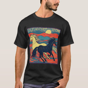 Camiseta "Caballo marrón majestuoso: Pegatina Personalizado