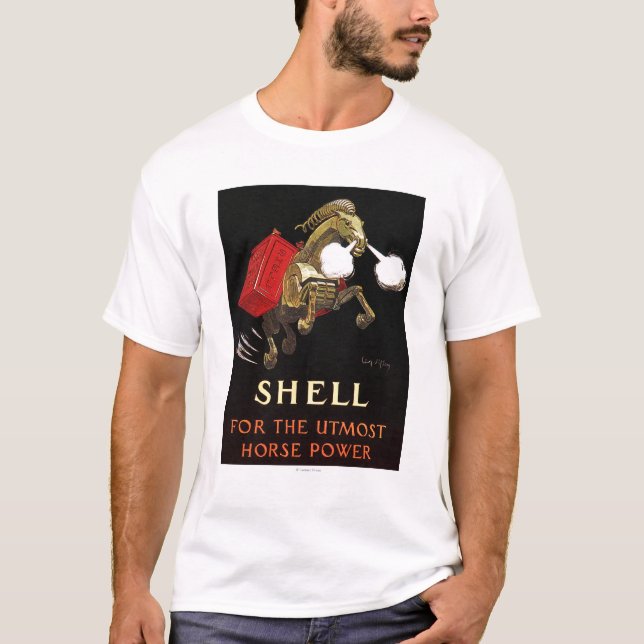 Camiseta Caballo mecánico con Shell Oil (Anverso)