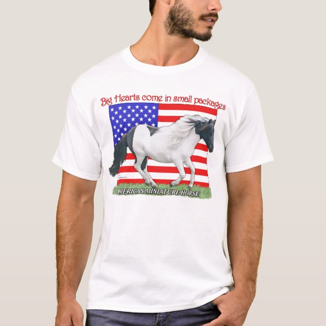 Camiseta Caballo miniatura patriótico (Anverso)