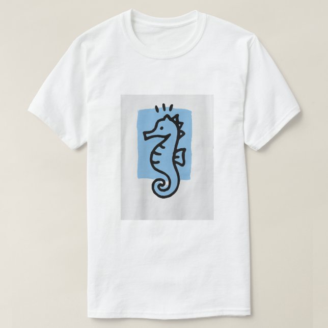 Camiseta Caballo minimalista Imprimir T-Shiræ (Diseño del anverso)