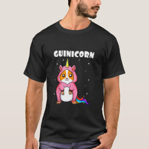 Camiseta Caballo místico de unicornio blanco de cerdo guini