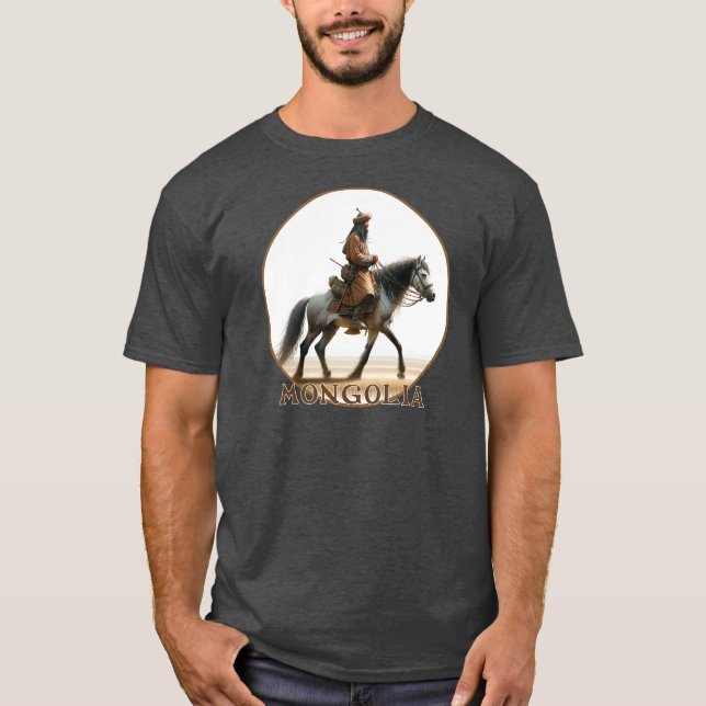 Camiseta Caballo mongol (Anverso)