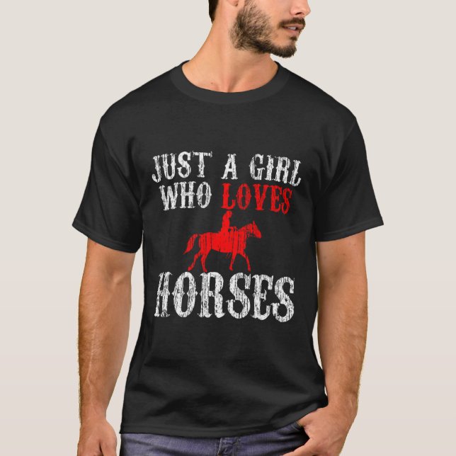 Camiseta Caballo montando a caballo vintage (Anverso)