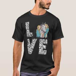 Camiseta Caballo montando caballito Caballo Amor Hernero