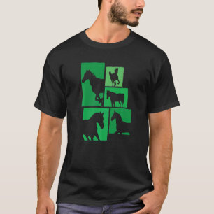Camiseta Caballo Montando Caballo Silhouette Caballo Rider