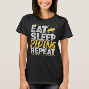 Camiseta Caballo montando en el sueño repiten caballos pase