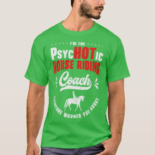 Camiseta Caballo montando entrenador ecuestre divertido Spo