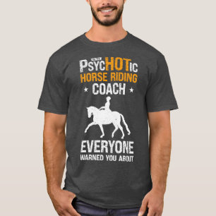 Camiseta Caballo montando entrenador ecuestre divertido Spo