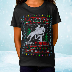 Camiseta Caballo montando Feliz Navidad