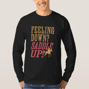 Camiseta Caballo Montando Vaquera Caballo Arriba Caballo Va