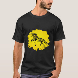 Camiseta Caballo Motif Elegante Mane Colorful Horse Amantes