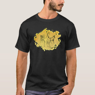 Camiseta Caballo Motif Híptico Elegante Animales Mane Color