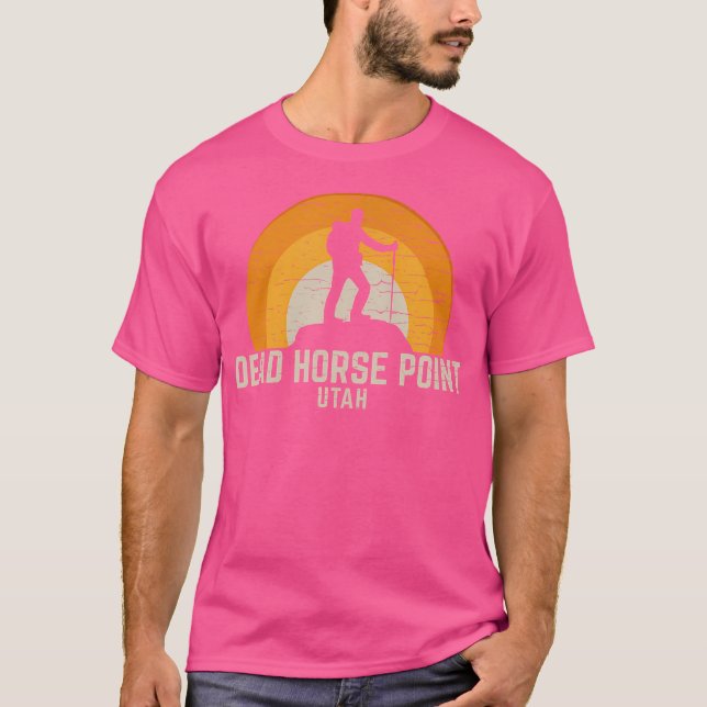 Camiseta Caballo Muerto Punto Utah Vintage Senderismo (Anverso)