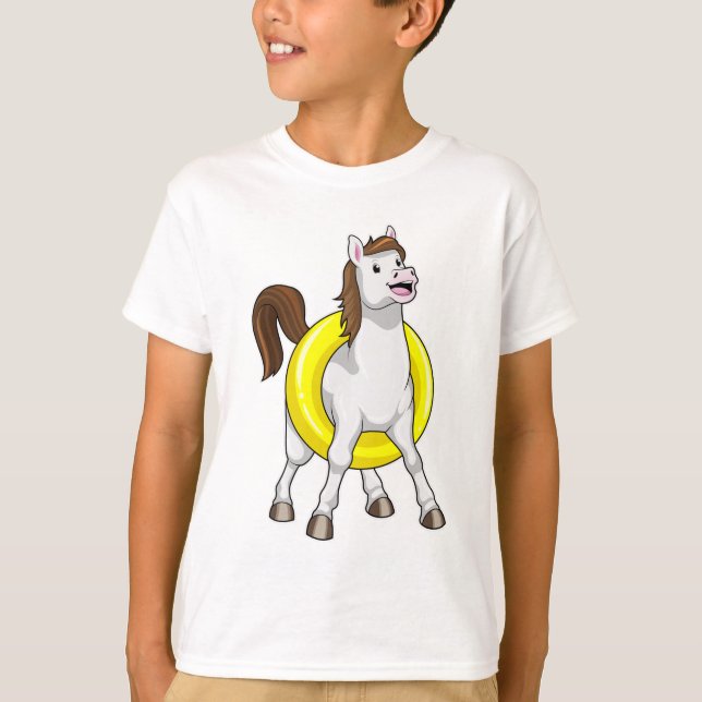 Camiseta Caballo nadando con Lifebouy (Anverso)
