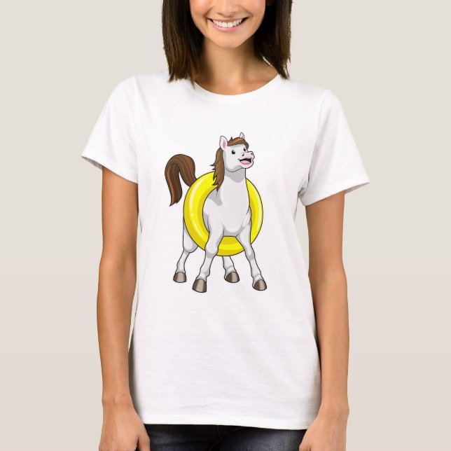 Camiseta Caballo nadando con Lifebouy (Anverso)