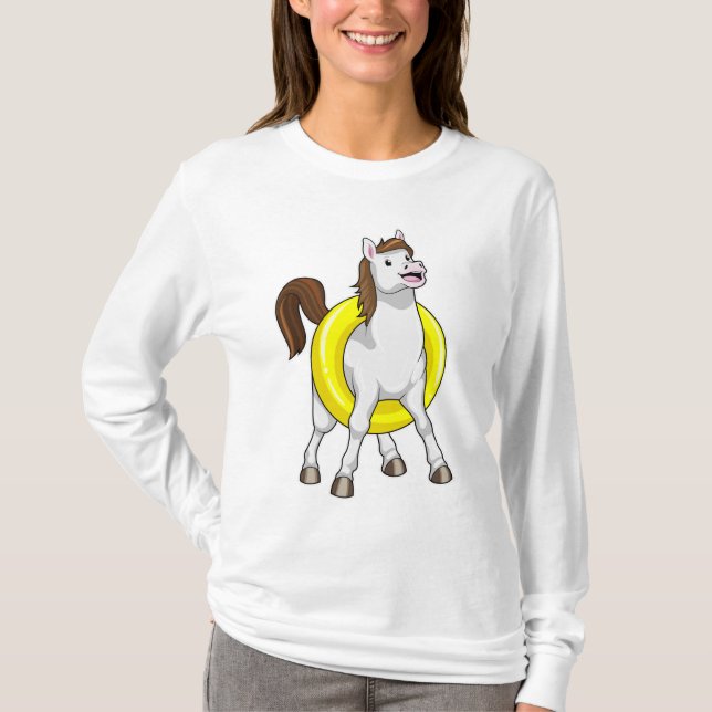 Camiseta Caballo nadando con Lifebouy (Anverso)