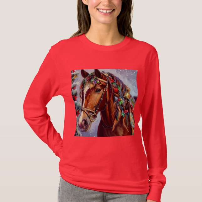 Camiseta Caballo navidad 2 (Anverso)