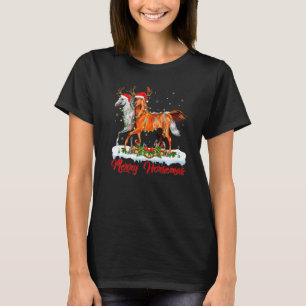 Camiseta Caballo Navidad Xmas Luz Santa Caballo Alegre Navi
