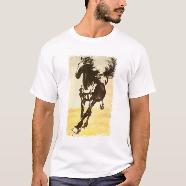 Camiseta Caballo negro (Anverso)