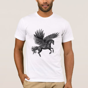Camiseta caballo negro