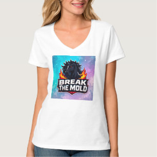 Camiseta Caballo negro con llamas y eslogan motivacional