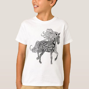 Camiseta Caballo negro inspirado