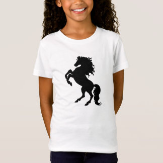 Camiseta Caballo negro que se alza - Bella del chica cupo
