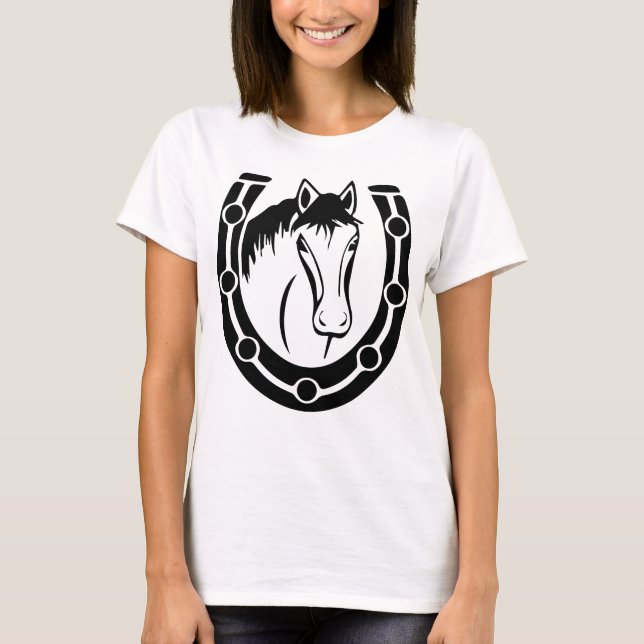 Camiseta Caballo Occidental Herradura Bodega Ecuestre (Anverso)