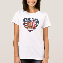 Camiseta Caballo Occidental Patriótico USA